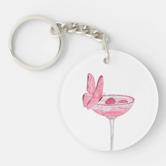 Cocktail vlinder sleutelhanger (Voorkant)