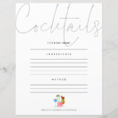 Cocktail voegt uw eigen pagina Ontvanger toe (Voorkant)