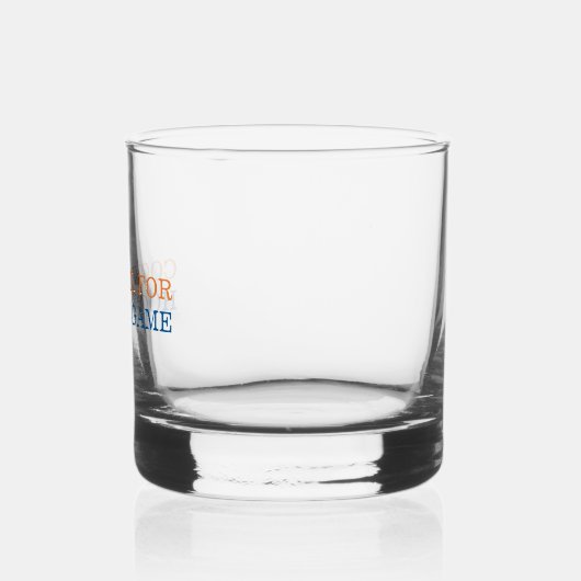 Cocktail voor Hockey Game Custom Team Kleuren Whisky Glas (Links)