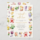 Cocktail Vrijgezellenfeest Kaart (Voorkant / Achterkant)