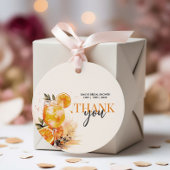 Cocktail Watercolor Bruidsfeest Bedankjes Labels