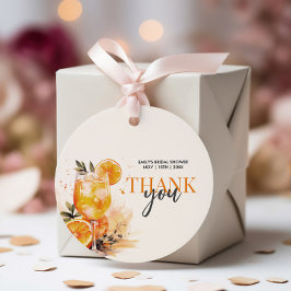 Cocktail Watercolor Bruidsfeest Bedankjes Labels