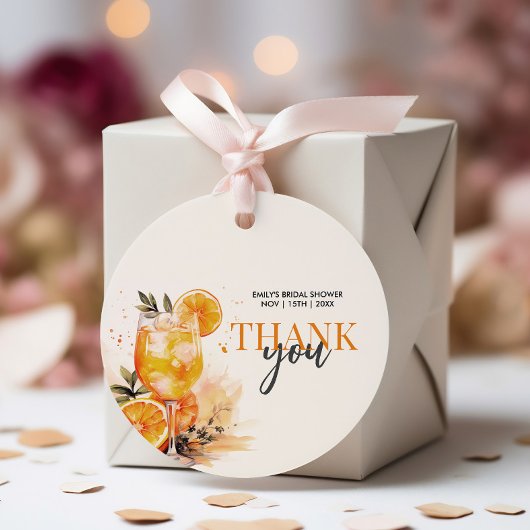 Cocktail Watercolor Bruiloftsfeest Bedankjes Labels