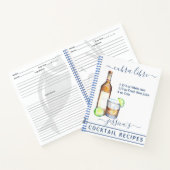 Cocktail Waterverf Ontvang gemengde Drinken Rum Notitieboek (Binnen)