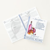 Cocktail Waterverf Ontvang gemengde Drinken Sangri Notitieboek (Binnen)