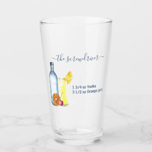 Cocktail Waterverf Ontvang gemengde Drinken wodka Glas