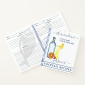 Cocktail Waterverf Ontvang gemengde Drinken wodka Notitieboek (Binnen)
