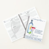 Cocktail Waterverf Recept Drink wodka Notitieboek (Binnen)