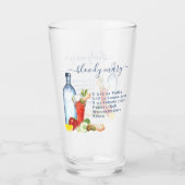 Cocktail Waterverf Recept Gemengde Drink Bloody Ma Glas (Voorkant)