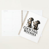 Cocktail Weenies Grappige Dachshund Saushond Planner (Display)