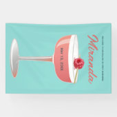 Cocktail Welkom Banner voor Juffrouw-acht-de-laats (Horizontaal)