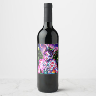 cocktail wijn etiket