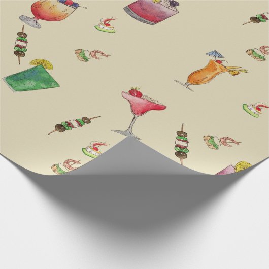 Cocktail Wrapping Paper Cadeaupapier (Hoek)