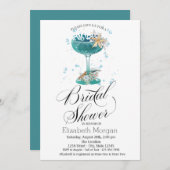 Cocktail, Zee ster, zeehondenVrijgezellenfeest Kaart (Voorkant / Achterkant)