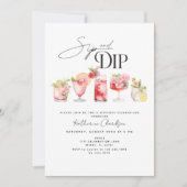 Cocktail Zwembad Party Verjaardag uitnodiging (Voorkant)