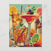  cocktailafbeelding briefkaart (Voorkant)