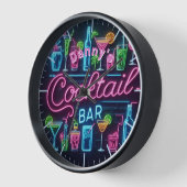 Cocktailbar Klok Neon Persoonlijk Mancave Hol (Hoek)