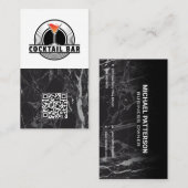 Cocktailbar Logo Grafisch | QR Code Visitekaartje (Voorkant / Achterkant)
