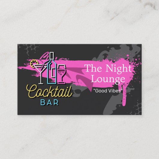 Cocktailbar | Lounge | Restaurant Visitekaartje (Voorkant)