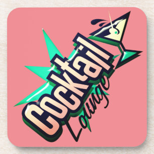 Cocktailbar martini retro vintage drankbar bier onderzetter