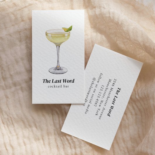 Cocktailbar Visitekaartje