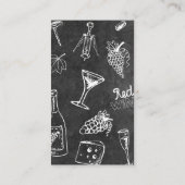 Cocktaildrankjes | Bartender Visitekaartje (Achterkant)