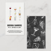 Cocktaildrankjes | Bartender Visitekaartje (Voorkant / Achterkant)