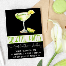 Cocktailfeest, Margarita, Drank, Verjaardagsfeest Kaart