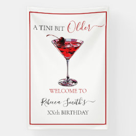 Cocktailfeestje Een tini beetje Oudere Kersen Mart Spandoek