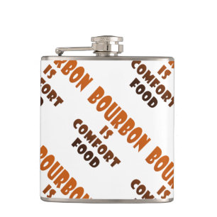 COCKTAILFLASK - BOURBON is Troostvoedsel Heupfles