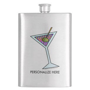 COCKTAILFLASKEN - MARTINI-ONTWERP HEUPFLES