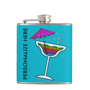 COCKTAILFLES - MARGARITA-ONTWERP HEUPFLES