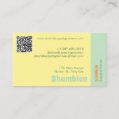 Cocktailglas Party Planner Visitekaartje (Achterkant)