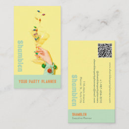 Cocktailglas Party Planner Visitekaartje