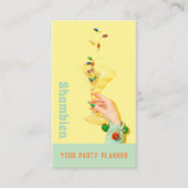 Cocktailglas Party Planner Visitekaartje (Voorkant)