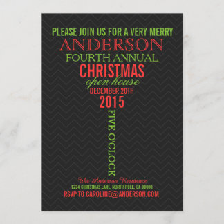 Cocktailglas Woord Kunst Kerstfeest Uitnodiging