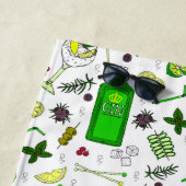 Cocktailglazen Gin Tonic Drinken Mixologist Strandlaken (In situ)