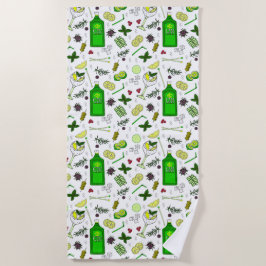 Cocktailglazen Gin Tonic Drinken Mixologist Strandlaken