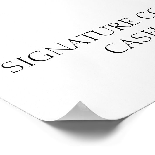 Cocktailkaart Poster (Hoek)