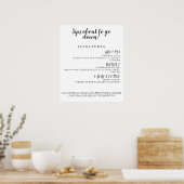 Cocktailkaart Poster (Keuken)