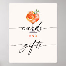 Cocktailkaarten en cadeaus Bruidsdouche