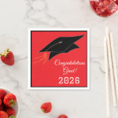 Cocktailmaat-Graduatiehoedjes Servetten (Insitu)