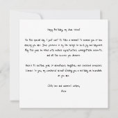 Cocktailmaatje Verjaardagskaart Kaart (Achterkant)