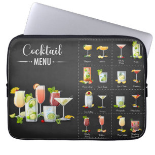 Cocktailmenu Laptop Sleeve