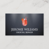 cocktailmix | Dim Lit achtergrond Visitekaartje (Voorkant)