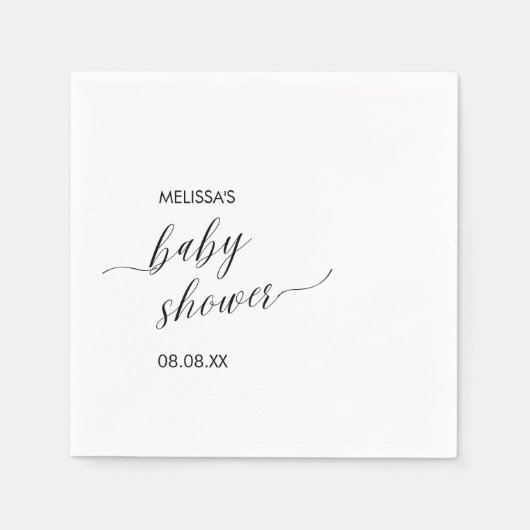 Cocktailpapier servet modern minimalistisch eenvou (Voorkant)