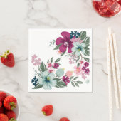 Cocktailpapier servet tropische bloemen op wit (Insitu)