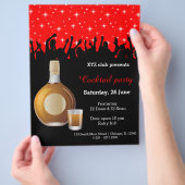 Cocktailparty * achtergrondkleur kiezen flyer (Hand)