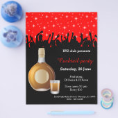 Cocktailparty * achtergrondkleur kiezen flyer (Enkel)