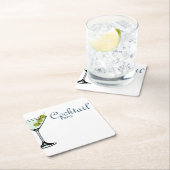Cocktailparty Coaster met Martiniglas Kartonnen Onderzetters (Insitu)